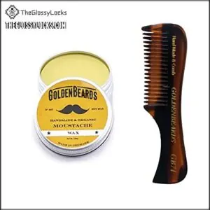 Moustache Wax & Small Comb B075RH2MXN