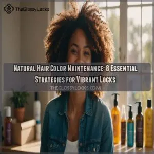 Natural hair color maintenance strategies