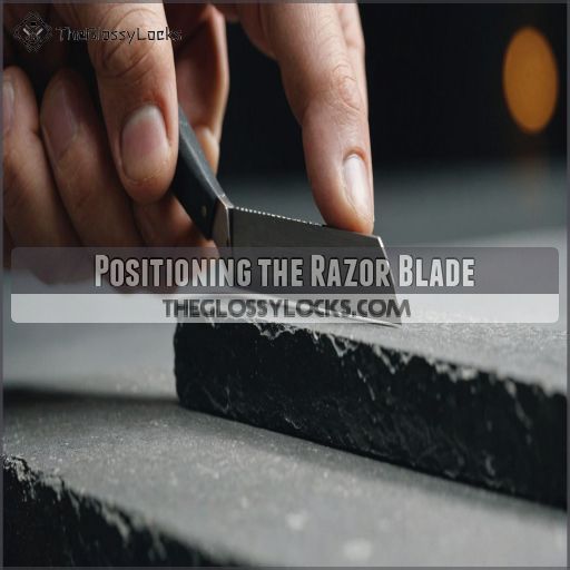 Positioning the Razor Blade