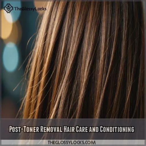 Post-Toner Removal Hair Care and Conditioning