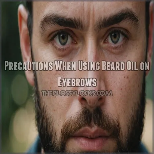 Precautions When Using Beard Oil on Eyebrows