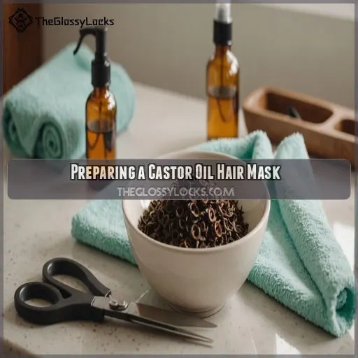 Preparing a Castor Oil Hair Mask