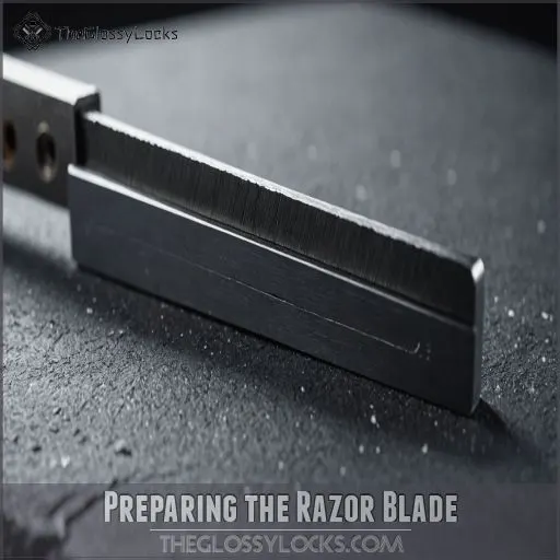 Preparing the Razor Blade