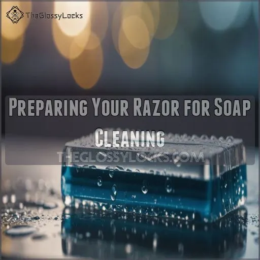 Preparing Your Razor for Soap Cleaning