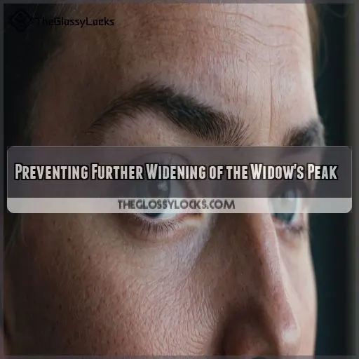 Preventing Further Widening of the Widow's Peak