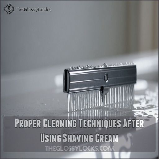 Proper Cleaning Techniques After Using Shaving Cream