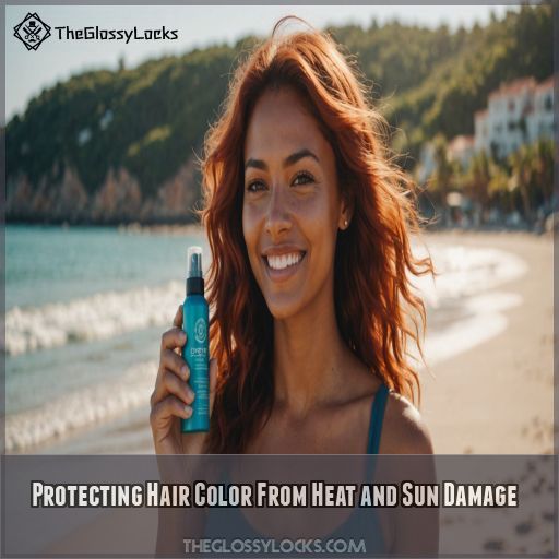 Protecting Hair Color From Heat and Sun Damage