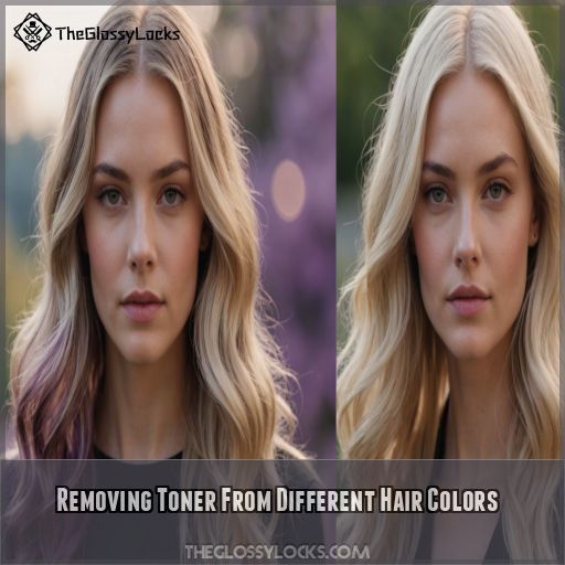 Removing Toner From Different Hair Colors