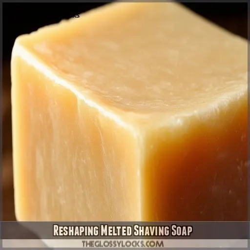 Reshaping Melted Shaving Soap