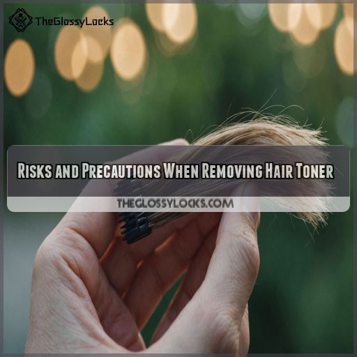 Risks and Precautions When Removing Hair Toner