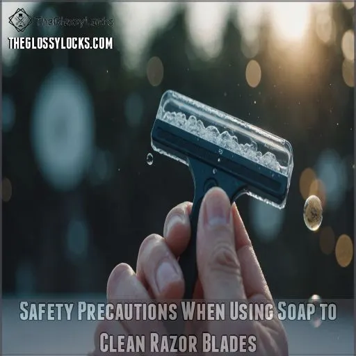 Safety Precautions When Using Soap to Clean Razor Blades