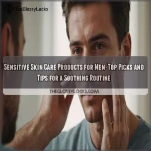 Sensitive skin care products for men