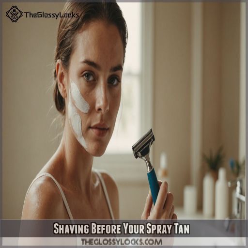 Shaving Before Your Spray Tan