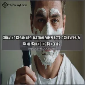 Shaving Cream Application for Electric Shavers