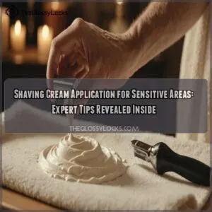 Shaving Cream Application for Sensitive Areas