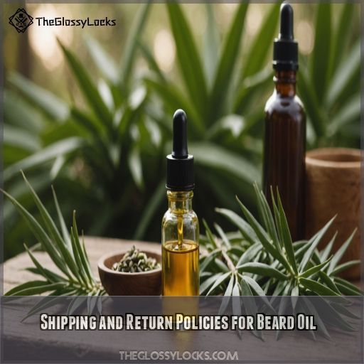 Shipping and Return Policies for Beard Oil