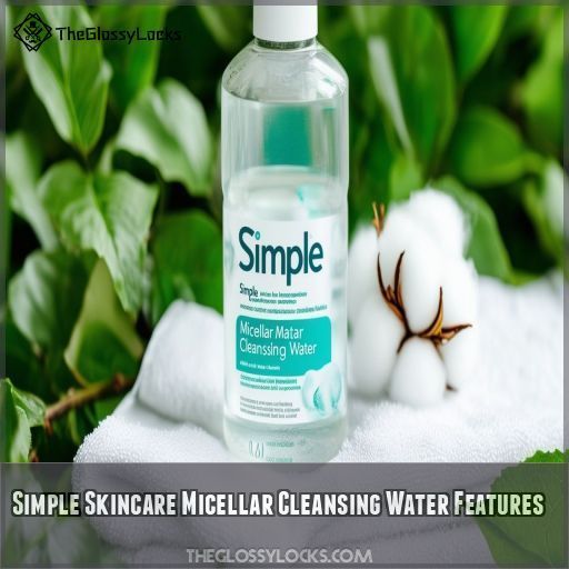 Simple Skincare Micellar Cleansing Water Features