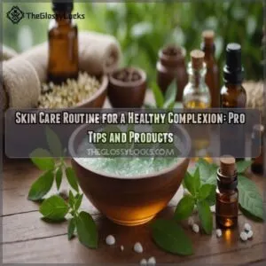 skin care routine for a healthy complexion