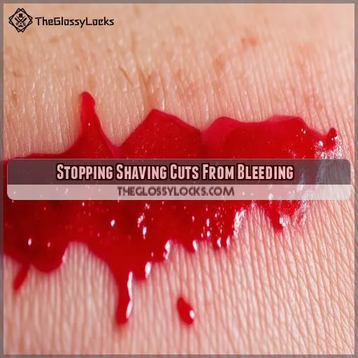 Stopping Shaving Cuts From Bleeding