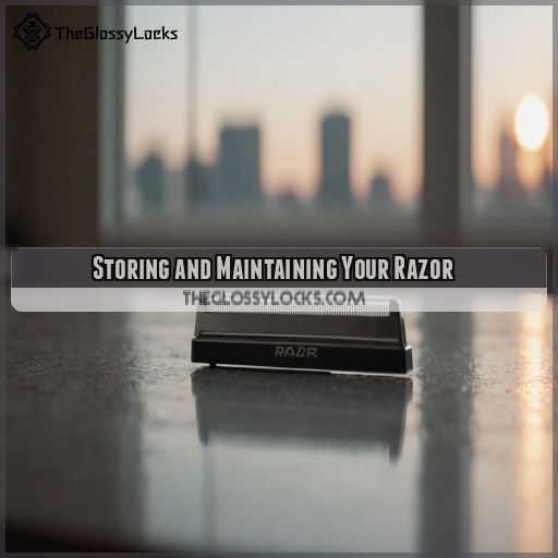 Storing and Maintaining Your Razor