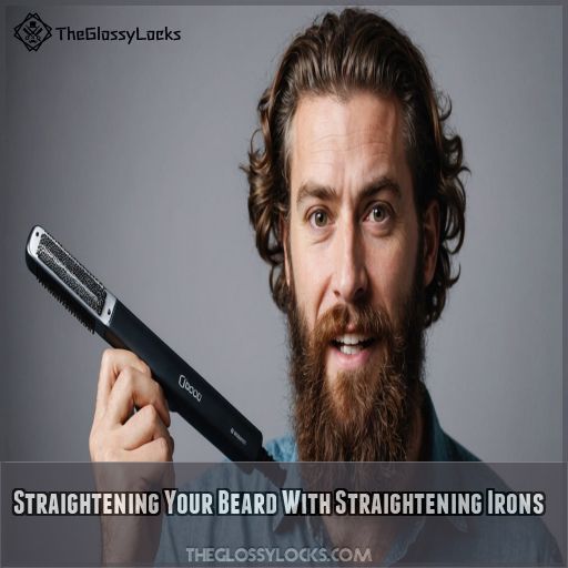 Straightening Your Beard With Straightening Irons