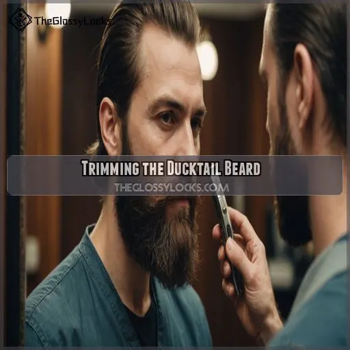 Trimming the Ducktail Beard