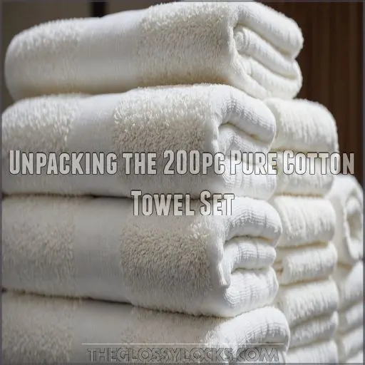 Unpacking the 200pc Pure Cotton Towel Set