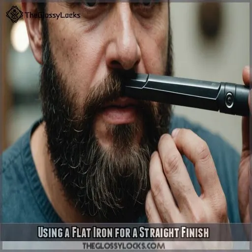 Using a Flat Iron for a Straight Finish