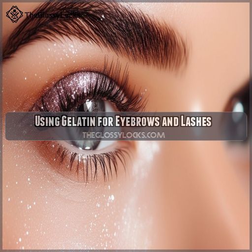 Using Gelatin for Eyebrows and Lashes