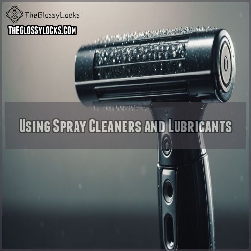 Using Spray Cleaners and Lubricants