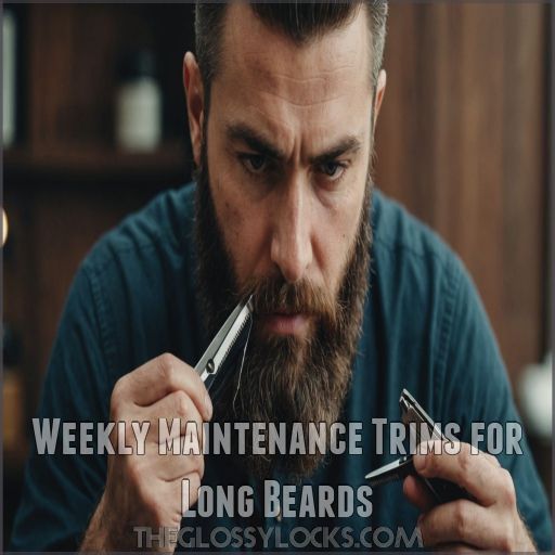 Weekly Maintenance Trims for Long Beards