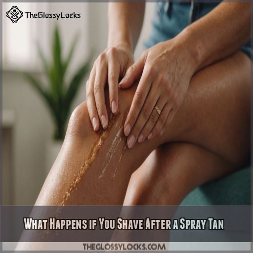 What Happens if You Shave After a Spray Tan