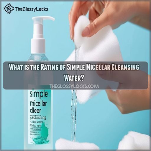 What is the Rating of Simple Micellar Cleansing Water