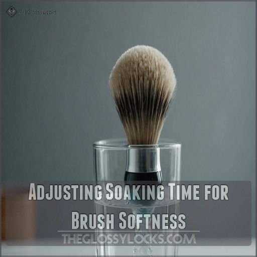 Adjusting Soaking Time for Brush Softness