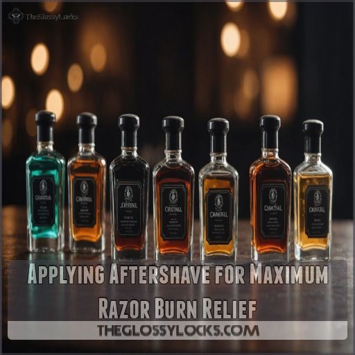 Applying Aftershave for Maximum Razor Burn Relief