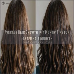 average hair growth in a month