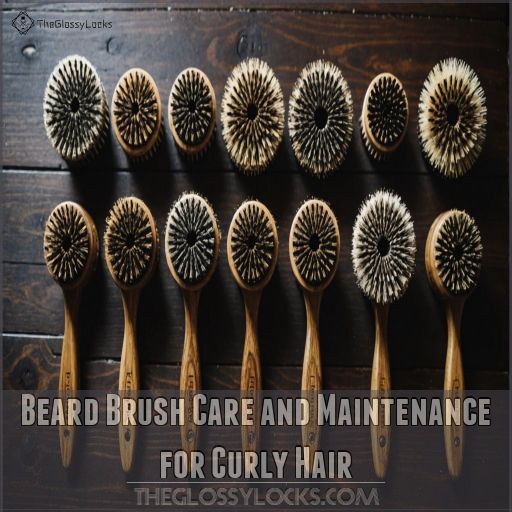 Beard Brush Care and Maintenance for Curly Hair