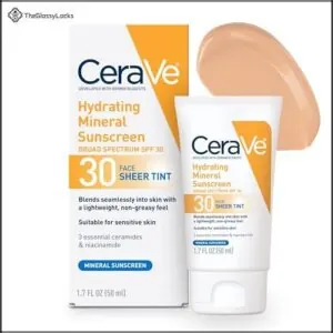 CeraVe Hydrating Mineral Sunscreen with B07YLKXV11