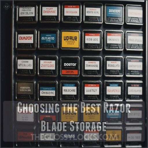 Choosing the Best Razor Blade Storage