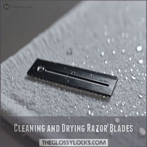 Cleaning and Drying Razor Blades