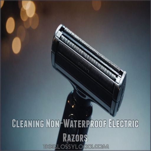 Cleaning Non-Waterproof Electric Razors