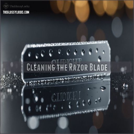 Cleaning the Razor Blade