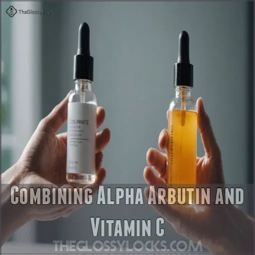 Combining Alpha Arbutin and Vitamin C