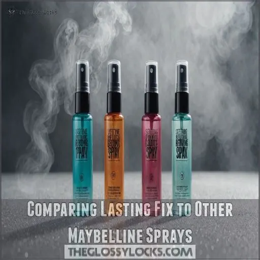 Comparing Lasting Fix to Other Maybelline Sprays