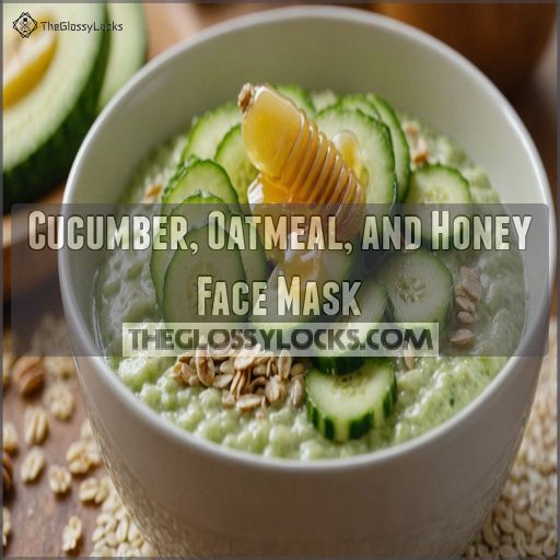 Cucumber, Oatmeal, and Honey Face Mask