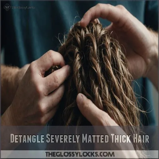 Detangle Severely Matted Thick Hair