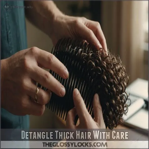 Detangle Thick Hair With Care