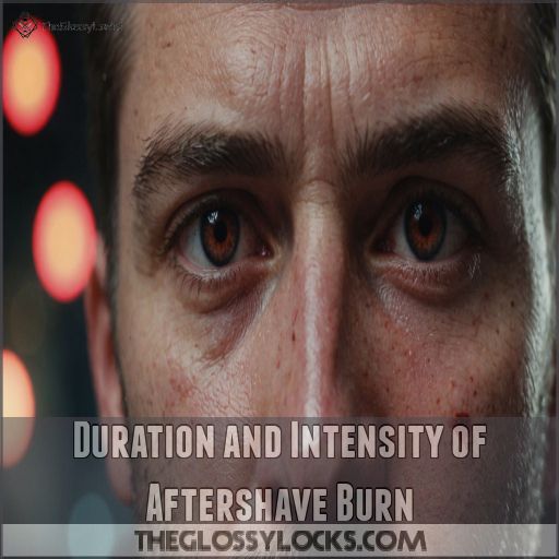 Duration and Intensity of Aftershave Burn