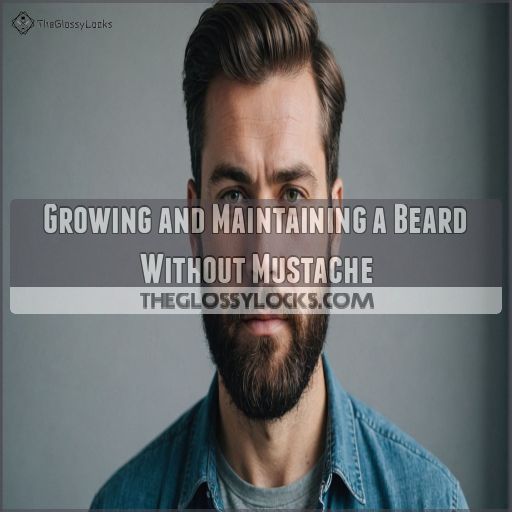 Growing and Maintaining a Beard Without Mustache