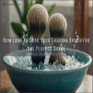 how long should i soak my shaving brush before shaving